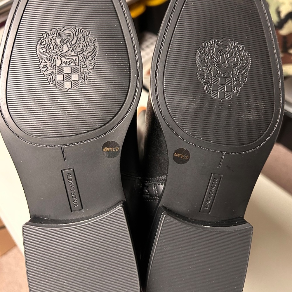 Vince Camuto Wide Calf Leather Riding Boots Andalian Women’s Size 6.5 - Picture 8 of 12